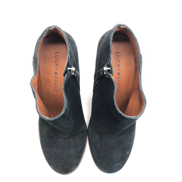 Lucky Brand Yakeena Ankle Booties Wedge - Picture 2 of 6